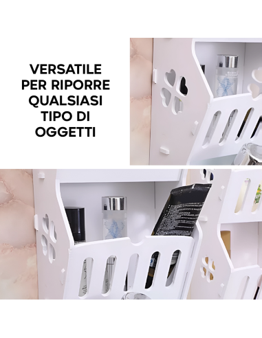 Mensola da Parete Organizer Portaoggetti PVC...