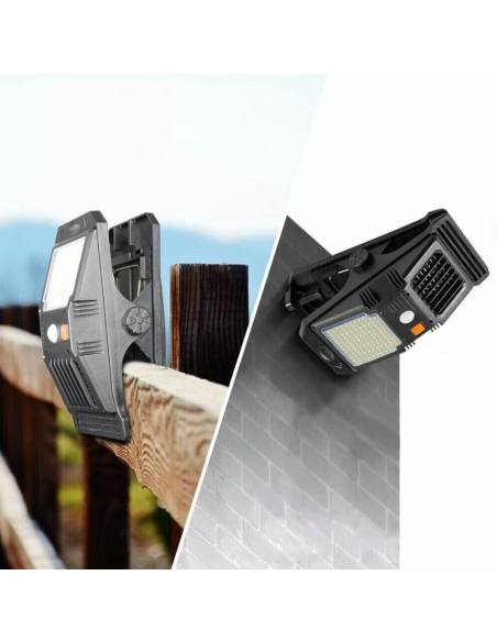 Lampada LED Solare Sensore Repellente per Insetti a Clip Luce Emergenza Multiuso