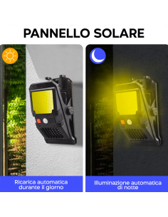 Lampada LED Solare Sensore Repellente per Insetti a Clip... 2