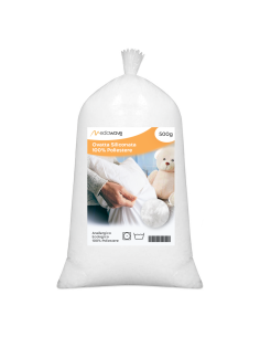 Ovatta Siliconata Pacco da 500gr in Poliestere per Imbottiture Peluche e Cuscini