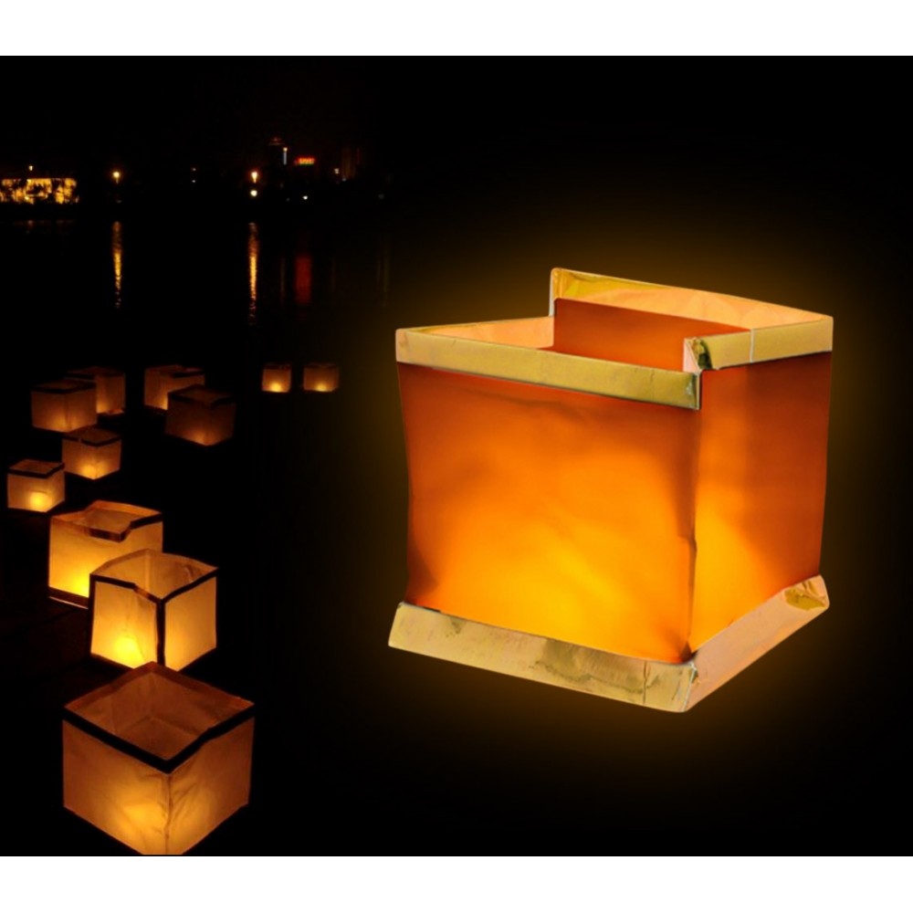 5 Lanterne galleggianti con candela tea light inclusa