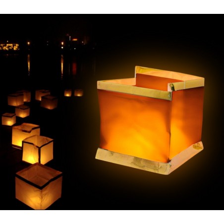 5 Lanterne galleggianti con candela tea light inclusa