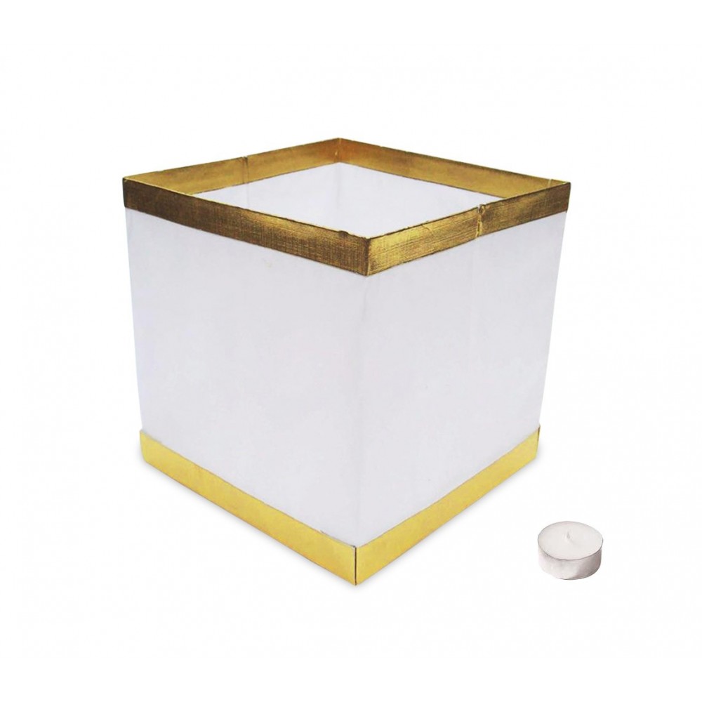 5 Lanterne galleggianti con candela tea light inclusa