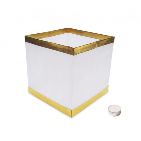 5 Lanterne galleggianti con candela tea light inclusa