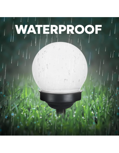 4pz Lampada Sfera Ricarica Solare 15cm da...