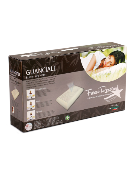 Guanciale Memory Foam Cervicale Fresco Respiro Cuscino Letto con Oli Essenziali