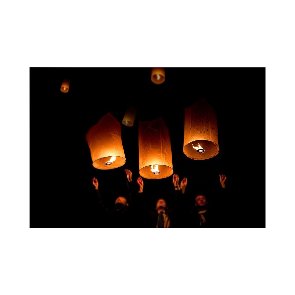 5 lanterne volanti colori assortiti magic ski lantern