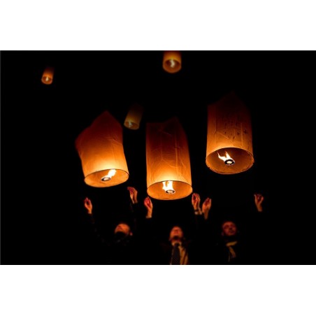 5 lanterne volanti colori assortiti magic ski lantern