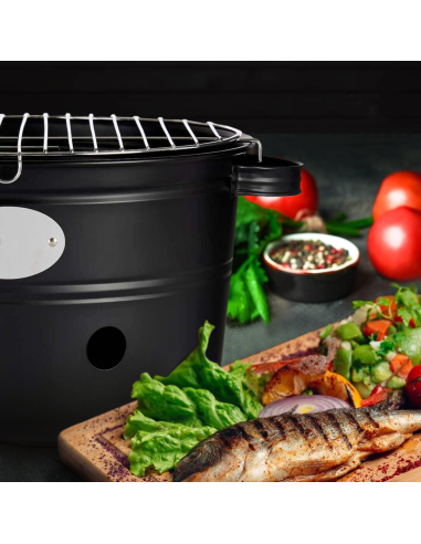 Barbecue a Carbonella da Tavolo Tondo 35cm con...