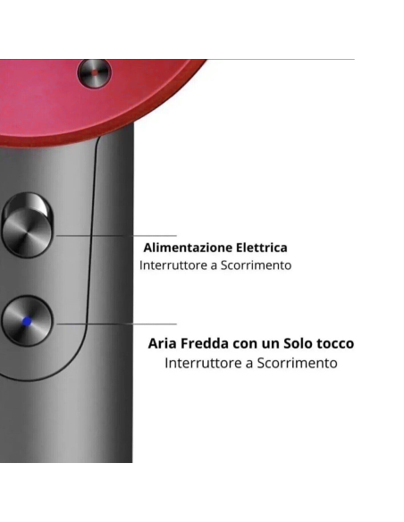 Asciugacapelli Ultima Generazione PRO X con Phono con 5 Accessori 4 Velocità