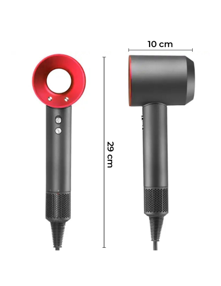 Asciugacapelli Ultima Generazione PRO X con Phono con 5 Accessori 4 Velocità