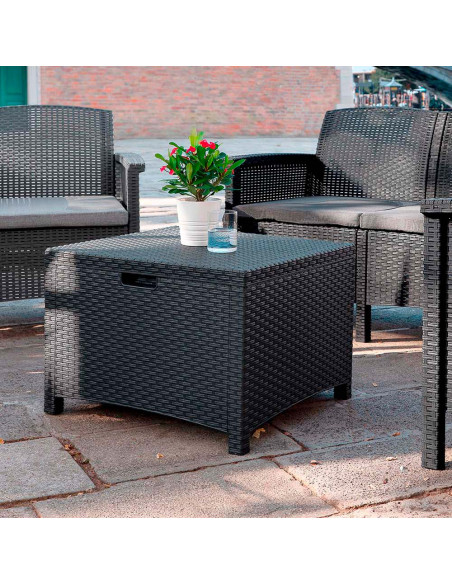 Salottino da Giardino VENEZIA Divano Poltrone e Tavolino Polipropilene in Rattan