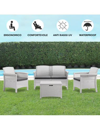 Salottino da Giardino VENEZIA Divano Poltrone e...