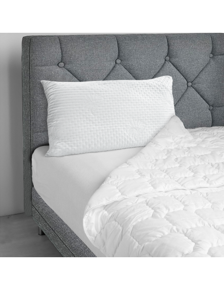 Set 4 pz Guanciali Per Letto Ortopedici in Piuma Anallergica Cuscini Imbottiti