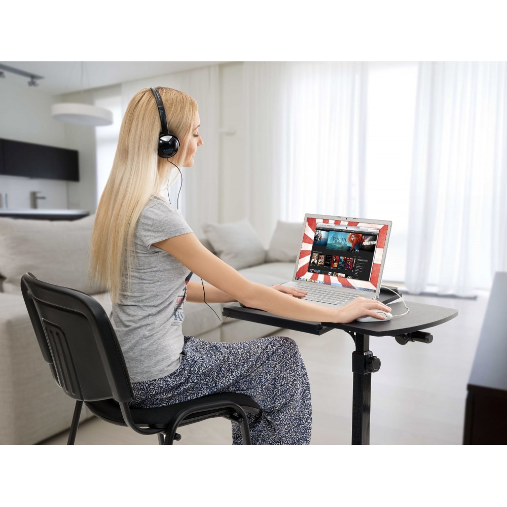 Supporto tavolino con ruote per pc tavolo