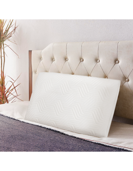 Guanciale Memory Foam Cervicale Spessore 11cm Fresco Respiro Cuscino Aloe Vera