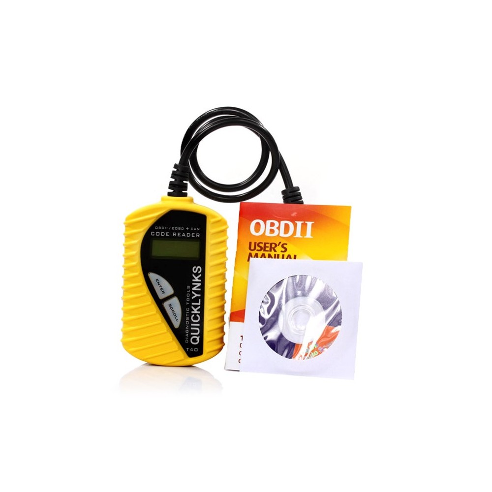 Kit diagnostica auto OBD2 OBDII universale T40 scanner lettore codici device