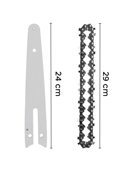 Kit Catena e Barra 8 Pollici Ricambio per Motosega a Batteria Senza Fili