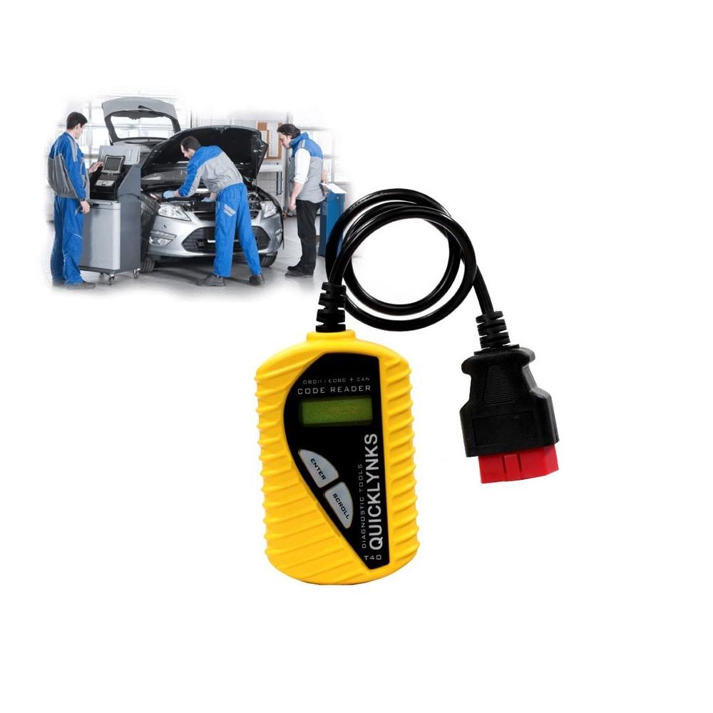 Kit diagnostica auto OBD2 OBDII universale T40 scanner lettore codici device
