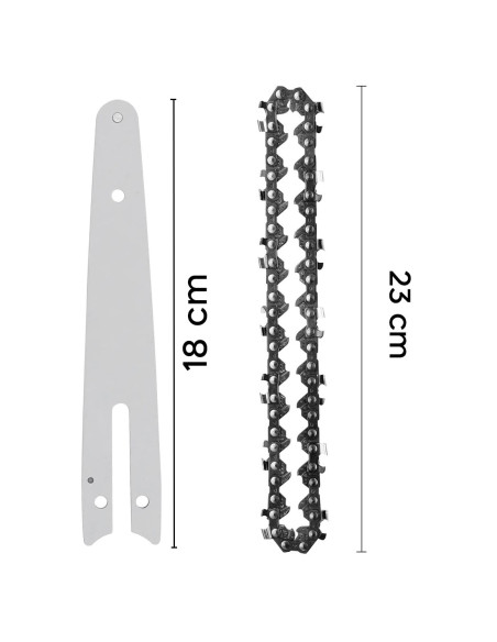 Kit Catena e Barra 6 Pollici Ricambio per Motosega a Batteria Senza Fili