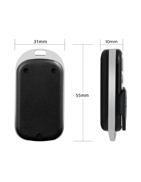 Telecomando Universale con 4 canali 433mhz Multifunzione Tascabile con Gancio