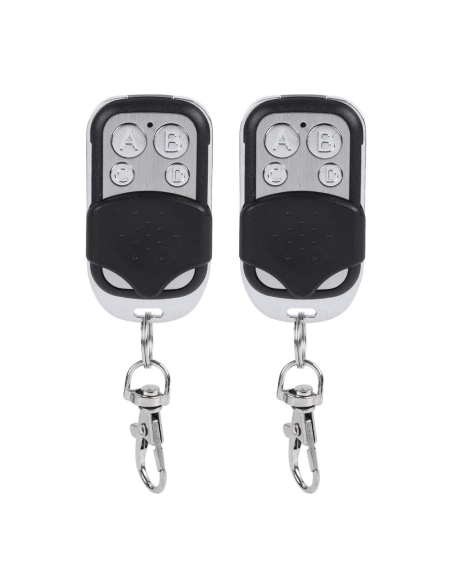 2pz Telecomando Universale 4 canali 433mhz Multifunzione Tascabile con Gancio