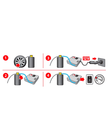 Sigillante per Pneumatici Universale Kit...
