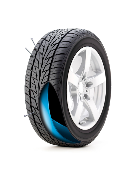 Sigillante per Pneumatici Universale Kit Riparazione Fori 6.5mm Liquido da 450ml