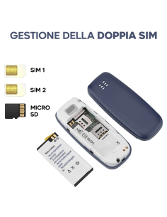 Mini Telefono Cellullare Tascabile Dual SIM GSM Wireless Ingresso SD Card e MP3