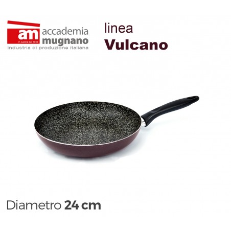 VUPDL24 Padella antiaderente Accademia Mugnano linea Vulcano 24cm effetto pietra VUPDL24 Padella antiaderente Accademia Mugnano linea Vulcano 24cm effetto pietra