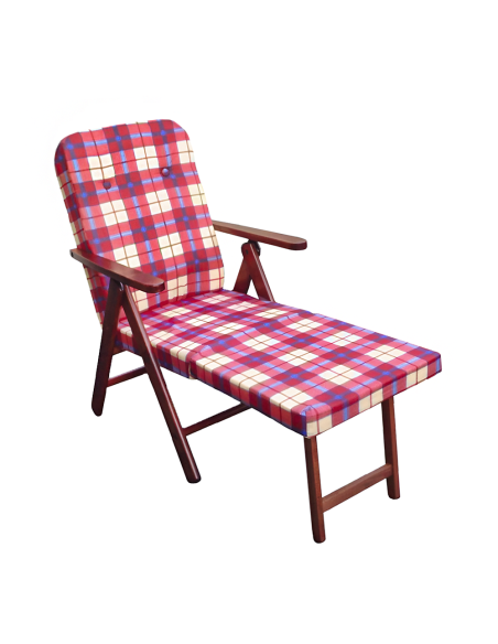 Poltrona MOLISANA Artlegno Reclinabile Poggiapiedi Estraibile Struttura in Legno