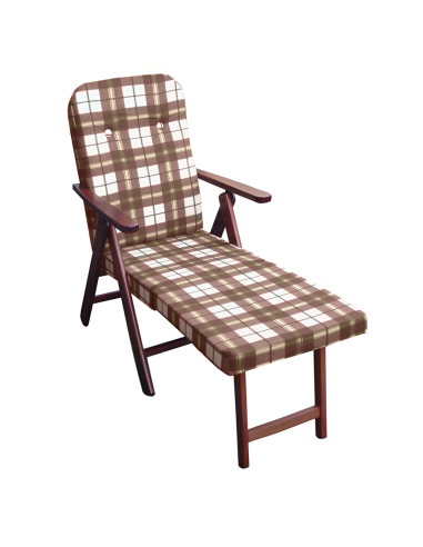 Poltrona MOLISANA Artlegno Reclinabile Poggiapiedi Estraibile Struttura in Legno Marrone