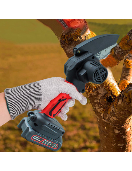 Mini Motosega Doppia Batteria 21V Cordless 6 Pollici Senza Fili Valigetta