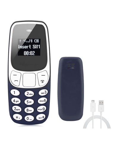 Image of Mini Telefono Cellullare Tascabile Dual SIM GSM Wireless Ingresso SD Card e MP3 Nero
