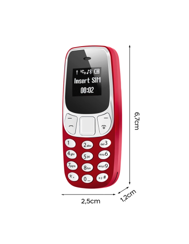 Mini Telefono Cellulare Tascabile Dual SIM GSM...