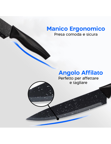 Set 5 Coltelli e Pelapatate da Cucina...