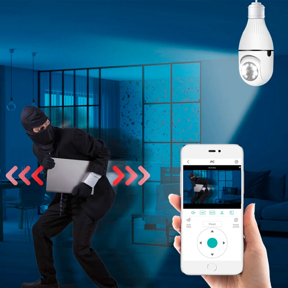 4 pz Telecamera Wi-Fi camera Nascosta Lampada...