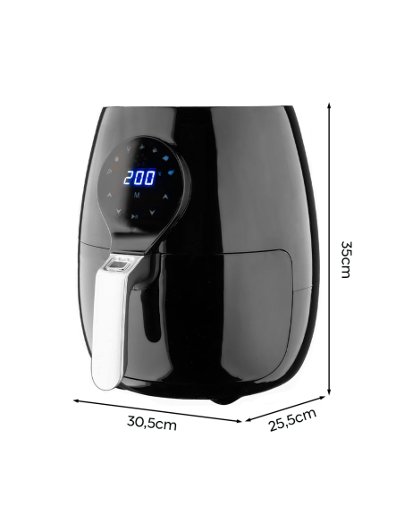 Friggitrice ad Aria 3.5lt Cestello Rimovibile 1500W con Display Touch e Timer