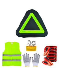 Kit Emergenza Auto Moto Camper Accessori Catarifrangenti...