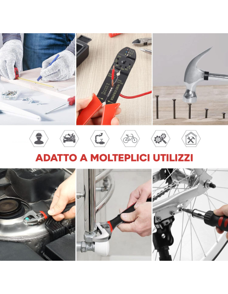Kit Valigetta 129pz Set Fai da Te e Professionale Accessori Misti con Valigetta