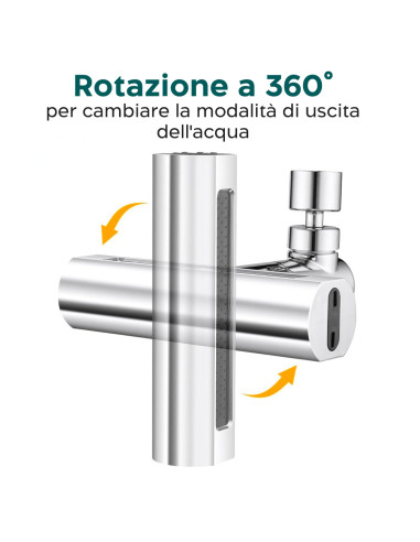 Aeratore Rubinetto Cucina Rotazione 360°...