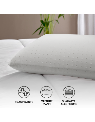Guanciale Memory Foam per Letto Cuscino...