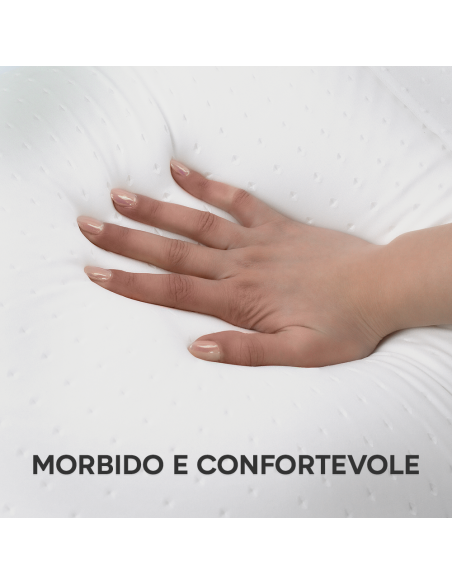 Guanciale Memory Foam per Letto Cuscino Spessore 15cm Ortopedico per Cervicale