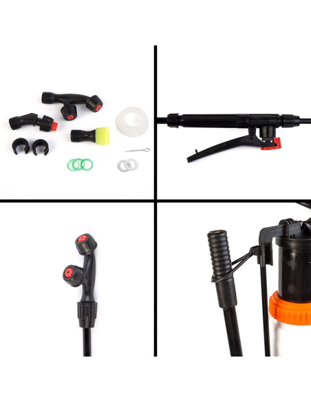 Pompa a Spalla Nebulizzatore 2 in 1 16lt Batteria 12V Ricaricabile