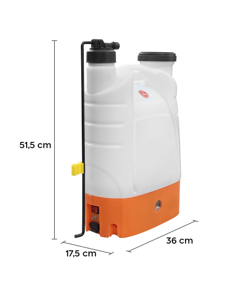 Pompa a Spalla Nebulizzatore 2 in 1 16lt Batteria 12V Ricaricabile