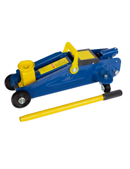 Cric Sollevatore Auto 2 Tonnellate Martinetto Idraulico a Carrello con 4 Ruote