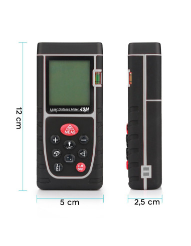 Metro Laser Misuratore di Distanza 40mt con...