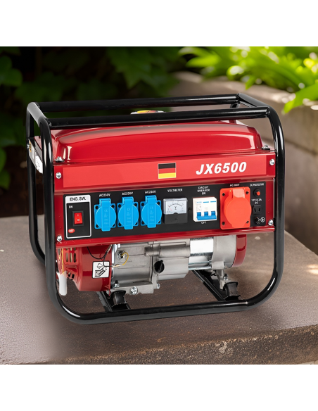 Generatore Corrente Motore Benzina 4 Tempi Gruppo Elettrogeno 5,5CV 196cc 2000W