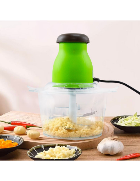 Tritacarne e Verdura Multifunzione 300W Ciotola da 2lt Trita Sminuzza e Mescola