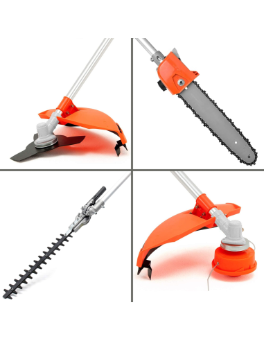 Decespugliatore Tagliabordi 4 in 1 52cc Motore...